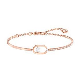 Swarovski 5472382 North Oval Pave Czwh Ros M Swarovski Bilezik