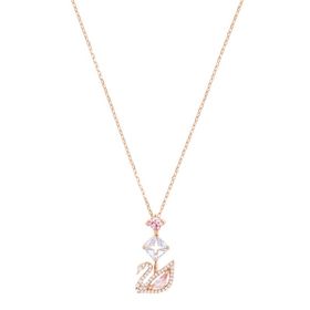 Swarovski 5473024 Dazzling Swan Y Czmo Ros Swarovski Kolye