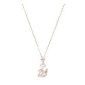 Swarovski 5473024 Dazzling Swan Y Czmo Ros Swarovski Kolye