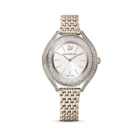 Swarovski 5519456 Crystalline Aura Mb Metal Beyaz Pembe Altın Rengi Kaplama Saat