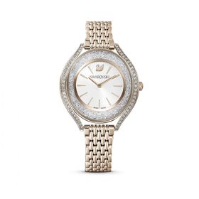 Swarovski 5519456 Crystalline Aura Mb Metal Beyaz Pembe Altın Rengi Kaplama Saat