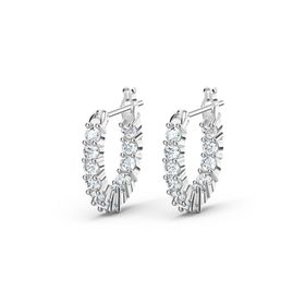 Swarovski 5562126 Vıttore-Pe Mını Hoop Czwh-Rhs Swarovski Küpe