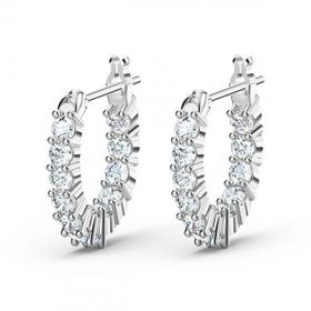 Swarovski 5562126 Vıttore-Pe Mını Hoop Czwh-Rhs Swarovski Küpe