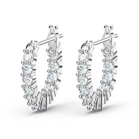 Swarovski 5562126 Vıttore-Pe Mını Hoop Czwh-Rhs Swarovski Küpe