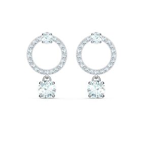 Swarovski 5563278 Attract-Pe Cır Czwh-Cry-Rhs Swarovski Küpe