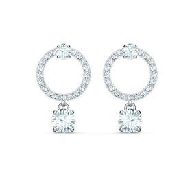Swarovski 5563278 Attract-Pe Cır Czwh-Cry-Rhs Swarovski Küpe