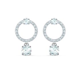 Swarovski 5563278 Attract-Pe Cır Czwh-Cry-Rhs Swarovski Küpe