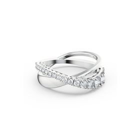 Swarovski 5572710 Twıst-Rıng Rows Czwh-Rhs 60 Swarovski Yüzük