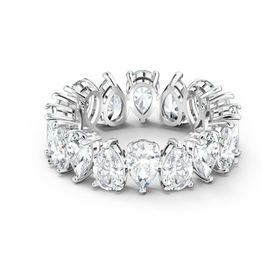 Swarovski 5572824 Vıttore-Rıng Pear Czwh-Rhs 58 Swarovski Yüzük