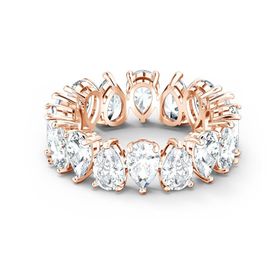 Swarovski 5585425 Vıttore-Rıng Pear Czwh-Ros 2 55 Swarovski Yüzük