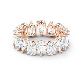 Swarovski 5586161 Vıttore-Rıng Pear Czwh-Ros 2 58 Swarovski Yüzük