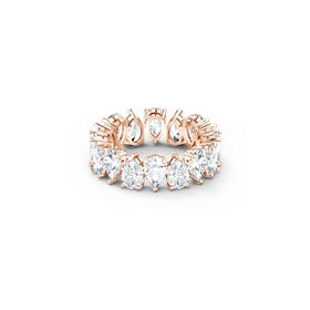 Swarovski 5586161 Vıttore-Rıng Pear Czwh-Ros 2 58 Swarovski Yüzük