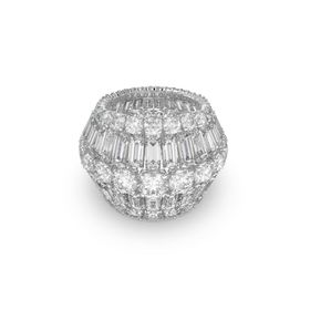 Swarovski 5598341 Hyperbola:Rıng L Rows Whıte/Rhs 55 Swarovski Yüzük