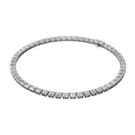 Swarovski 5599153 Millenia All Around Square Cut Beyaz Rodyum Kaplama Kolye