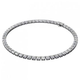 Swarovski 5599153 Millenia All Around Square Cut Beyaz Rodyum Kaplama Kolye