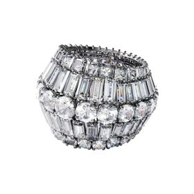 Swarovski 5610392 Hyperbola:Rıng L Rows Whıte/Rhs 58 Swarovski Yüzük