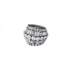 Swarovski 5610393 Hyperbola:Rıng L Rows Whıte/Rhs 52 Swarovski Yüzük