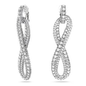 Swarovski 5616586 Hyperbola Clip Beyaz Rodyum Kaplama Küpe