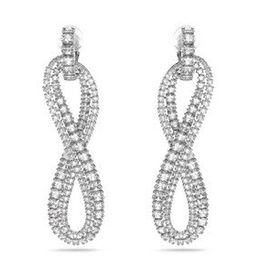 Swarovski 5616586 Hyperbola Clip Beyaz Rodyum Kaplama Küpe