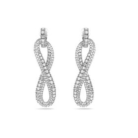 Swarovski 5616586 Hyperbola Clip Beyaz Rodyum Kaplama Küpe