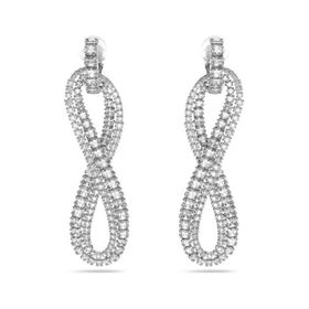 Swarovski 5616586 Hyperbola Clip Beyaz Rodyum Kaplama Küpe