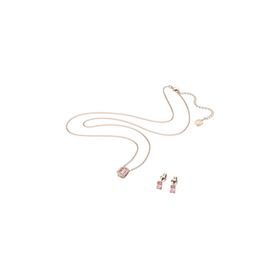 Swarovski 5620548 Millenia Octagon Cut Pembe Pembe Altın Rengi Kaplama Set