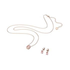 Swarovski 5620548 Millenia Octagon Cut Pembe Pembe Altın Rengi Kaplama Set