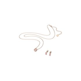 Swarovski 5620548 Millenia Octagon Cut Pembe Pembe Altın Rengi Kaplama Set