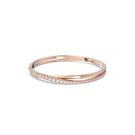 Swarovski 5620552 Twist Beyaz Pembe Altın Kaplama Bileklik