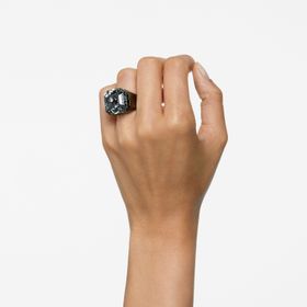 Swarovski 5628576 55 Numina Siyah Rutenyum Kaplama Yüzük