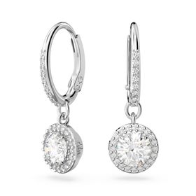 Swarovski 5636270 Constella Drop Pave Beyaz Rodyum Kaplama Küpe