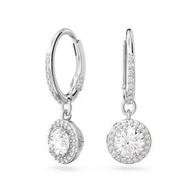 Swarovski 5636270 Constella Drop Pave Beyaz Rodyum Kaplama Küpe