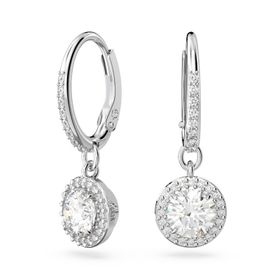 Swarovski 5636270 Constella Drop Pave Beyaz Rodyum Kaplama Küpe