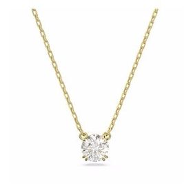 Swarovski 5636703 Constella Round Beyaz Sarı Altın Rengi Kaplama Kolye