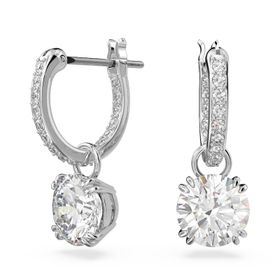 Swarovski 5636717 Constella Drop Beyaz Rodyum Kaplama Küpe