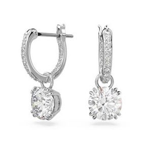 Swarovski 5636717 Constella Drop Beyaz Rodyum Kaplama Küpe