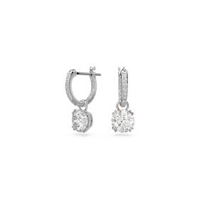Swarovski 5636717 Constella Drop Beyaz Rodyum Kaplama Küpe