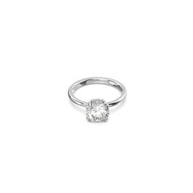 Swarovski 5638529 55 Constella Round Princess Cut Beyaz Rodyum Kaplama Yüzük