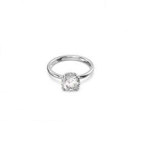 Swarovski 5638529 55 Constella Round Princess Cut Beyaz Rodyum Kaplama Yüzük