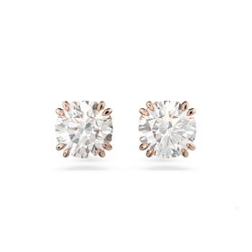 Swarovski 5638801 Constella Stud Beyaz Pembe Altın Rengi Kaplama Küpe
