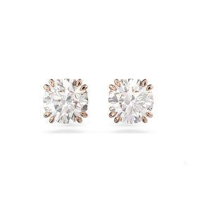 Swarovski 5638801 Constella Stud Beyaz Pembe Altın Rengi Kaplama Küpe