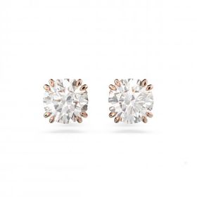 Swarovski 5638801 Constella Stud Beyaz Pembe Altın Rengi Kaplama Küpe