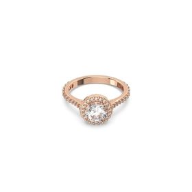 Swarovski 5639404 55 Constella Round Pave Beyaz Pembe Altın Rengi Kaplama Yüzük