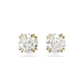 Swarovski 5642595 Constella Stud Beyaz Sarı Altın Rengi Kaplama Küpe
