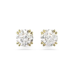 Swarovski 5642595 Constella Stud Beyaz Sarı Altın Rengi Kaplama Küpe