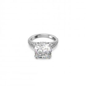 Swarovski 5642634 58 Constella Square Pave Square Cut Beyaz Rodyum Kaplama Yüzük