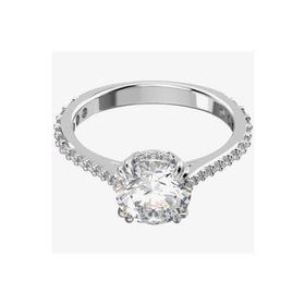 Swarovski 5645252 58 Constella Round Pave Princess Cut Beyaz Rodyum Kaplama Yüzük