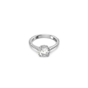 Swarovski 5645254 60 Constella Round Pave Princess Cut Beyaz Rodyum Kaplama Yüzük