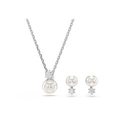 Swarovski 5689624 Matrix Pearl White-Rhs Set