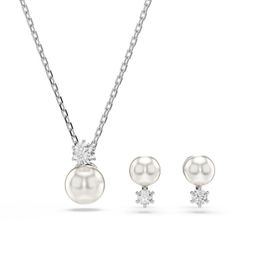 Swarovski 5689624 Matrix Pearl White-Rhs Set